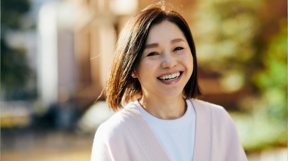 笑顔の女性